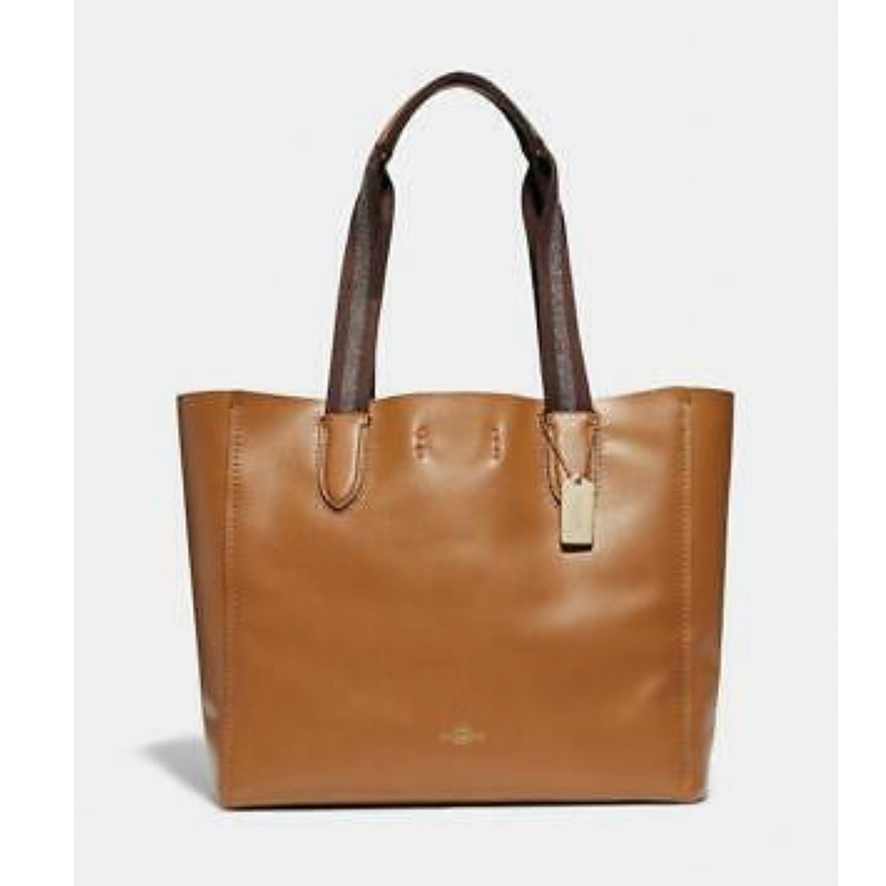 Coach Derby Tote in Light Saddle